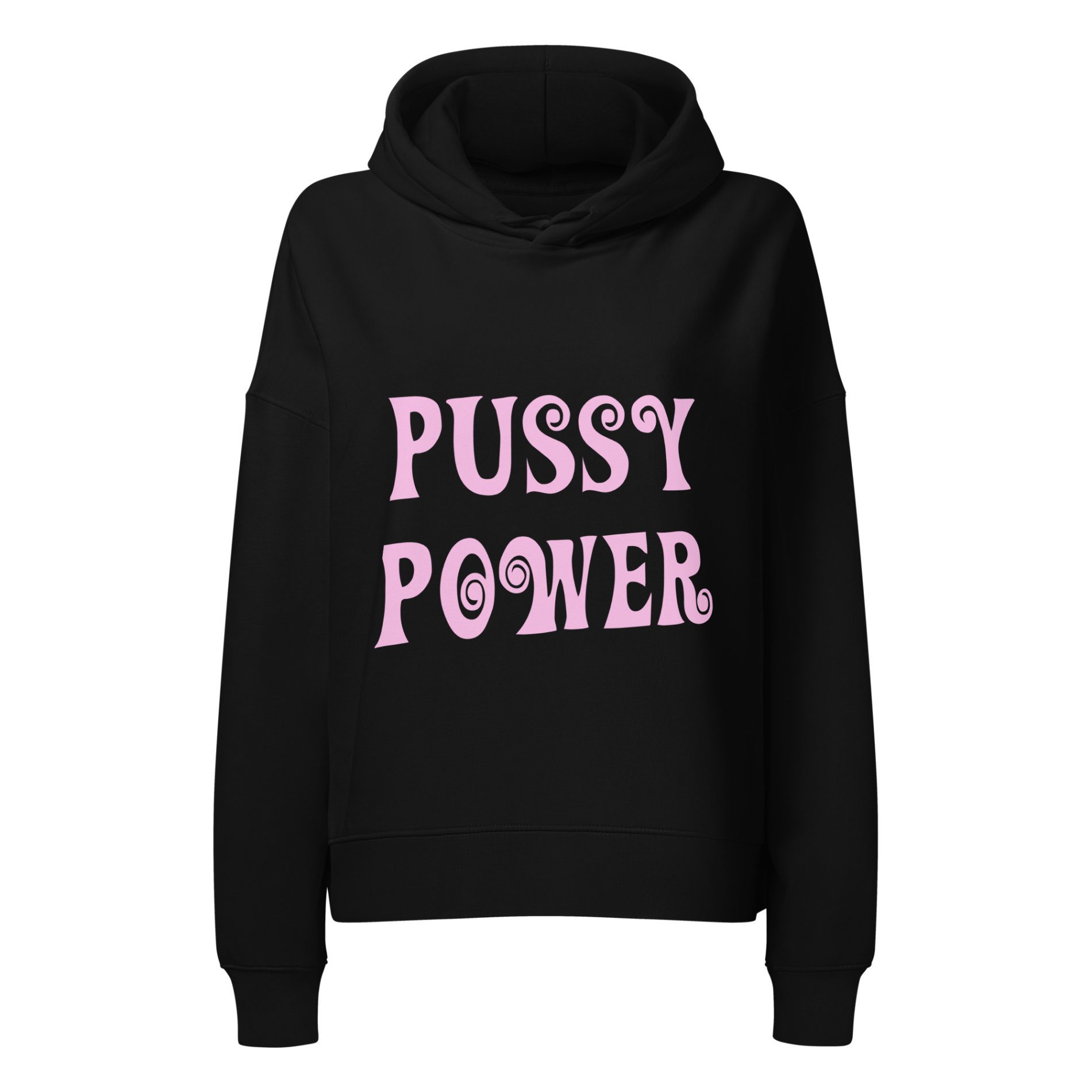 PUSSY POWER feministická dámská organická mikina 1 PUSSY POWER feministická dámská organická mikina