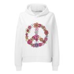 Flower Power Peace dámská organická mikina