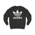 Antifa Three Stripes unisex mikina bez kapuce