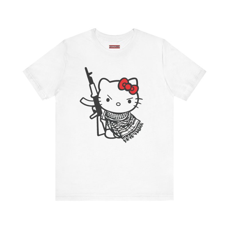 Resistance Kitty Keffiyeh unisex tričko
