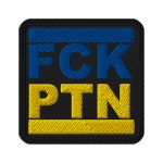FCK PTN Modrá/Žlutá nášivka na suchý zip