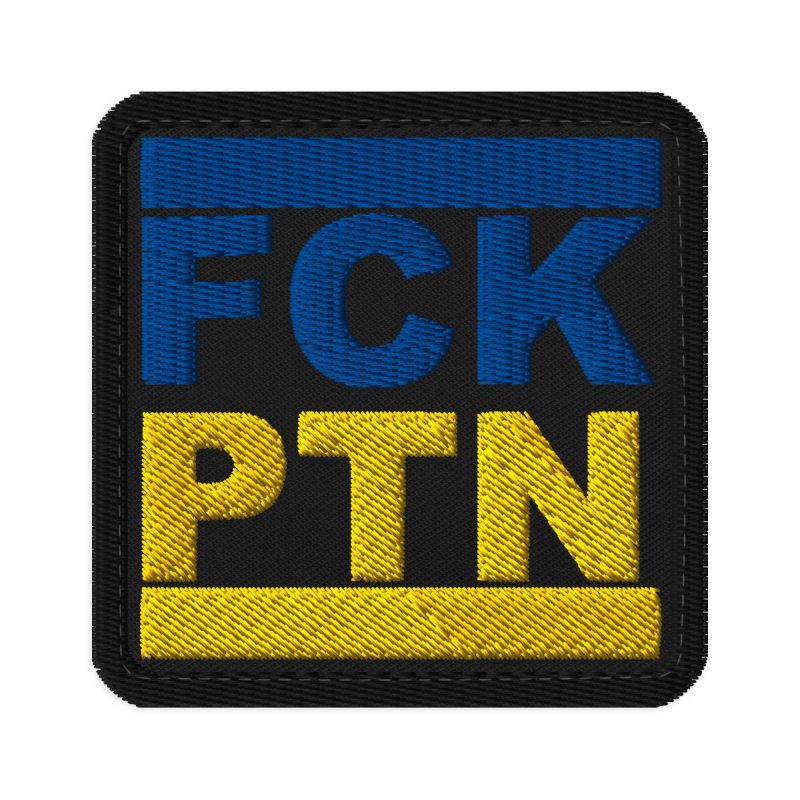 FCK PTN Modrá/Žlutá nášivka na suchý zip