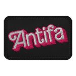 Antifa Barbie nášivka na suchý zip