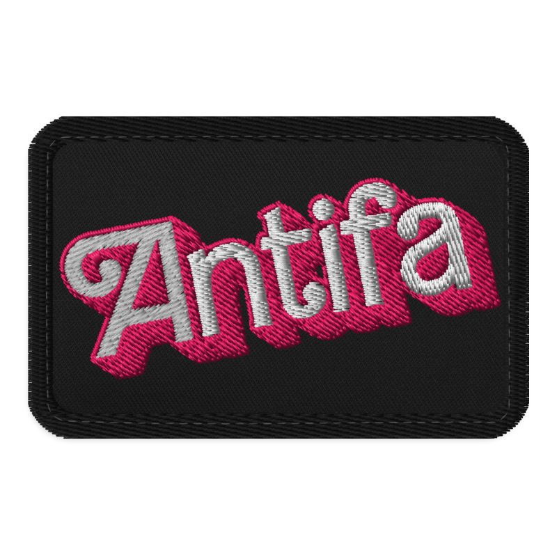 Antifa Barbie nášivka na suchý zip