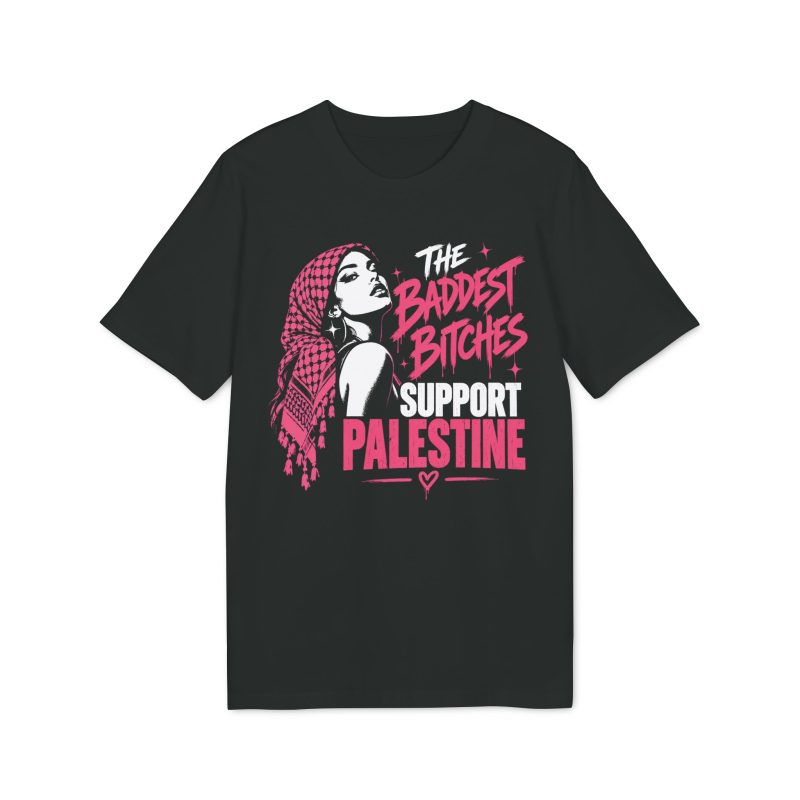 The Baddest Bitches Support Palestine unisex organické tričko