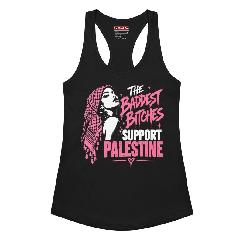 The Baddest Bitches Support Palestine dámské tílko racerback
